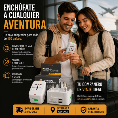 Adaptador Enchufe Universal Para Viaje