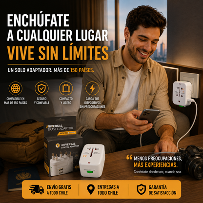 Adaptador Enchufe Universal Para Viaje