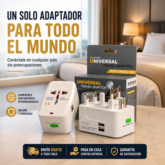 Adaptador Enchufe Universal Para Viaje
