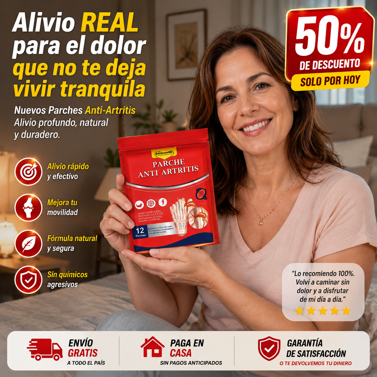 ArthriRelief Pro™ 😌✨ Pack 3 Alivia el Dolor de Artritis (Promo 36 uni)