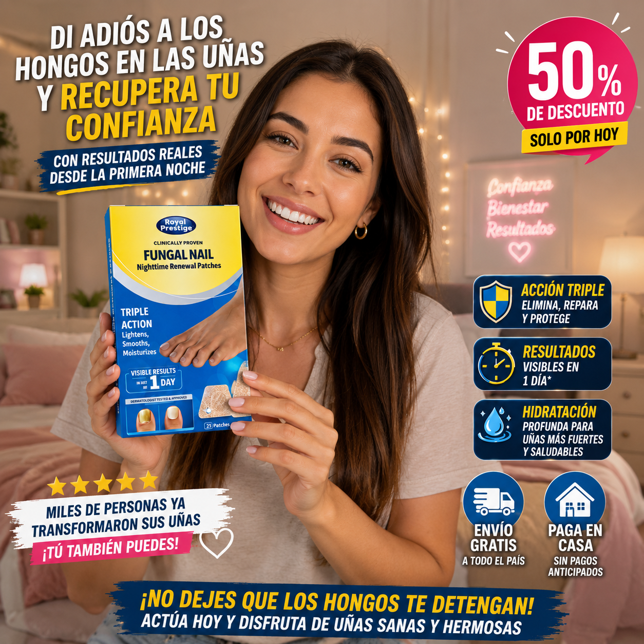NightRepair™ Parche para hongos en las uñas (caja 16 uni)