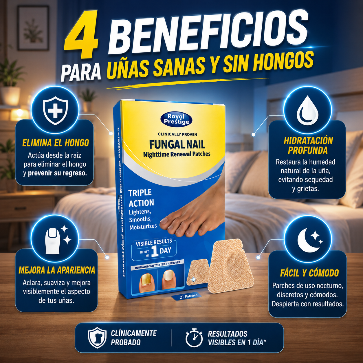 NightRepair™ Parche para hongos en las uñas (caja 16 uni)