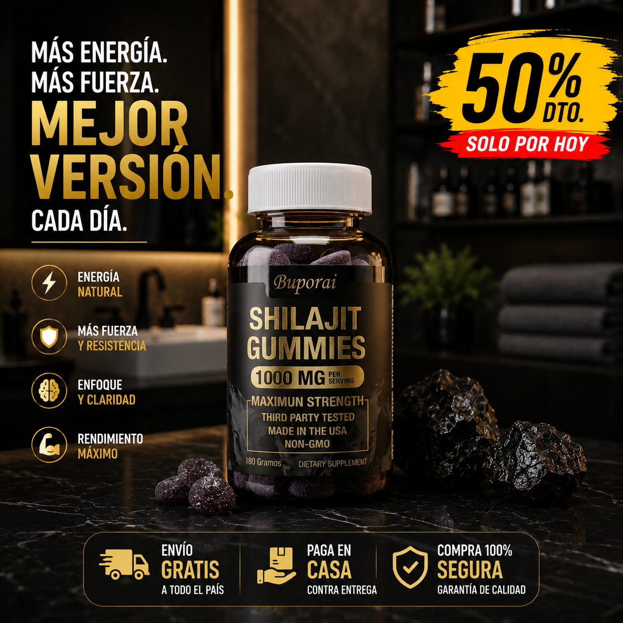 Shilajit Gomitas (60 cap)