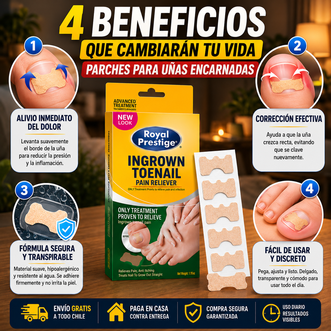 NailFix Pro™ 🦶🏻✨ Elimina el Dolor de Uña Encarnada (caja 30 uni)