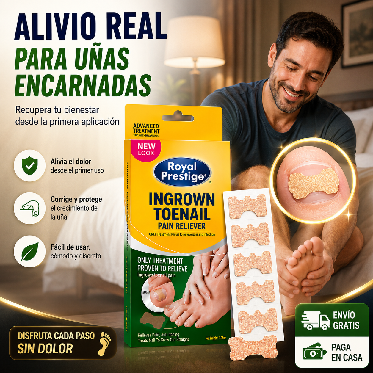 NailFix Pro™ 🦶🏻✨ Elimina el Dolor de Uña Encarnada (caja 30 uni)